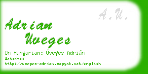 adrian uveges business card